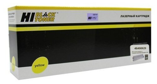 Тонер-картридж Hi-Black (HB-46490629) для OKI C532/ C542/ MC573/ MC563, желтый, 6000 страниц