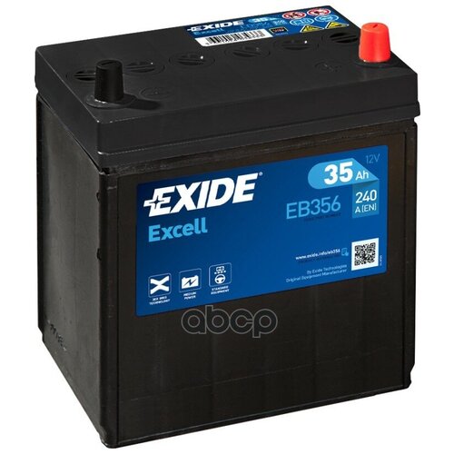Аккумулятор Exide Excell EB356 35 Ач 240А обр. пол.