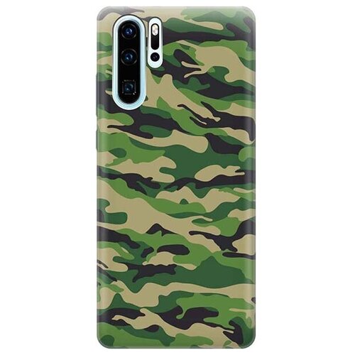фото Ультратонкий силиконовый чехол-накладка для huawei p30 pro с принтом "месяц над розовыми горами" gosso