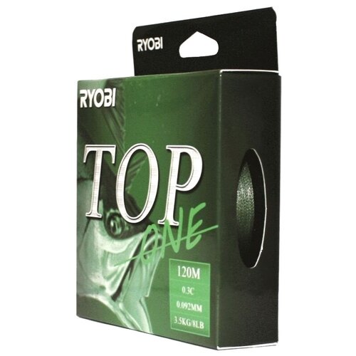 шнур ryobi pe top 4 120m d 0 148 6 0kg dark green rb4dg148 Шнур RYOBI PE TOP 4* 120m d-0.148 #6.0kg Dark green RB4DG148