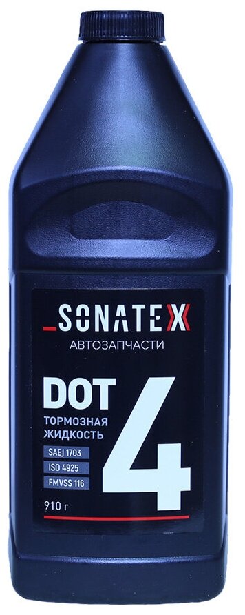 Жидкость тормозная DOT4 SONATEX 0910 г. арт. 102644