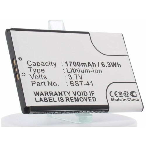 Аккумулятор iBatt iB-B1-M363 1700mAh для Sony, Sony Ericsson BST-41 аккумулятор bst 38 для телефона sony ericsson 930mah