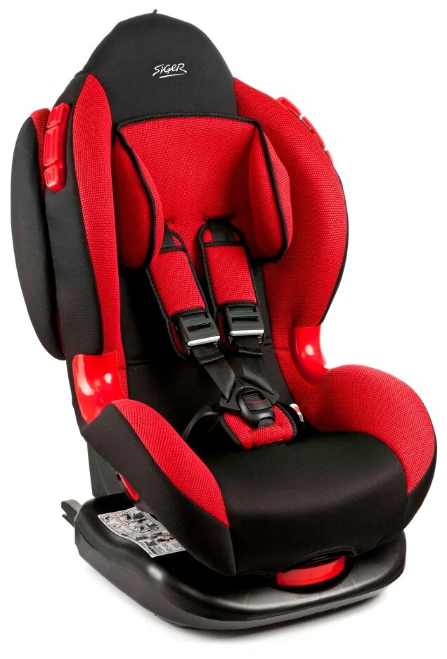 Автокресло кокон ISOFIX Группа 1-2 (9-25кг) SIGER Красный КРЕС0117