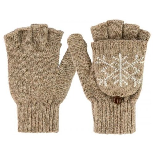 фото Перчатки-варежки с откидным верхом gsmin warm shelter (коричневый)