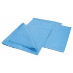 Комплект постельного белья одноразовый КХ-19 гекса нестерильный, 3 предмета, 25 г/м2, голубой - изображение