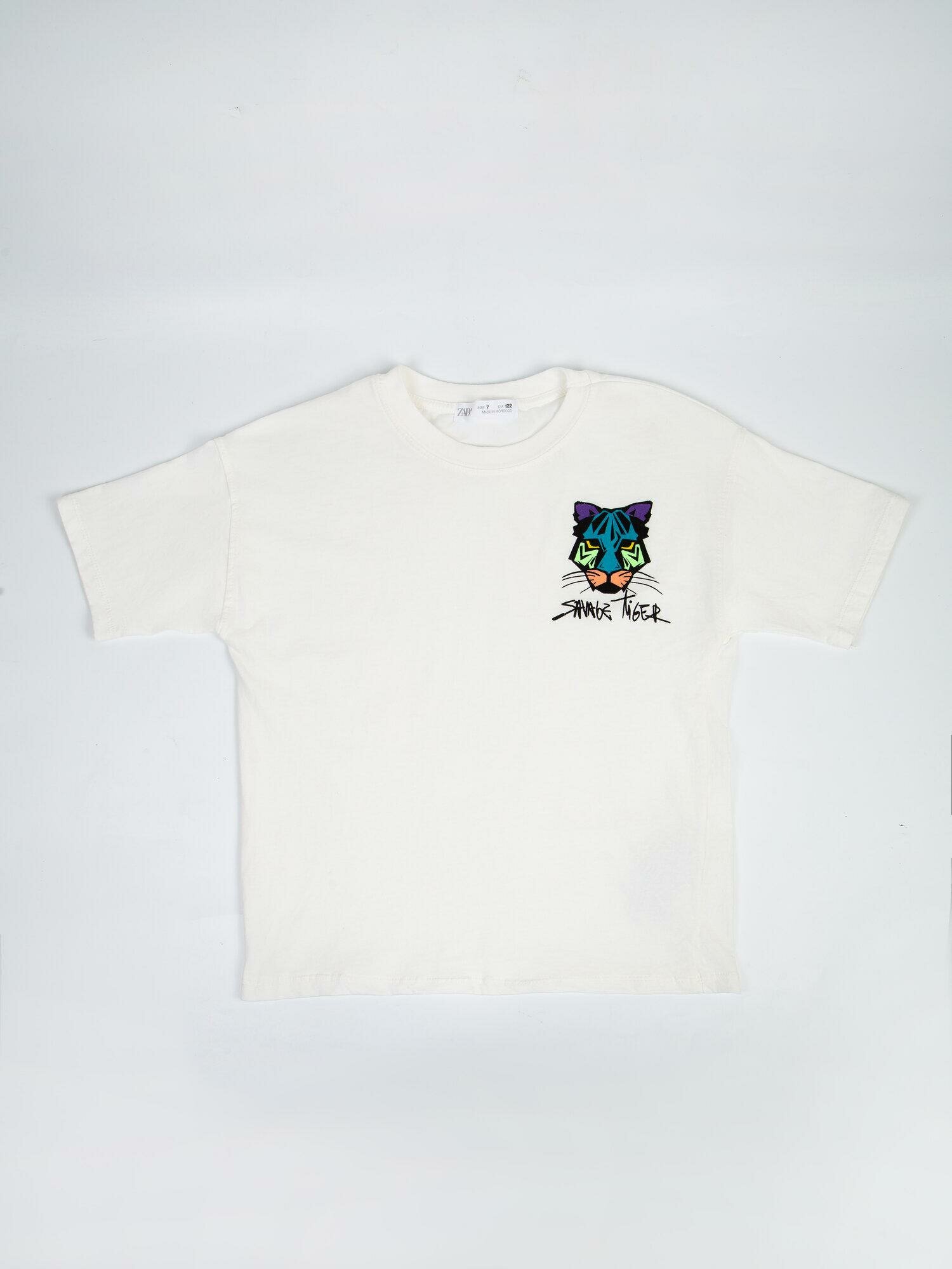 Футболка Zara, размер 164, белый