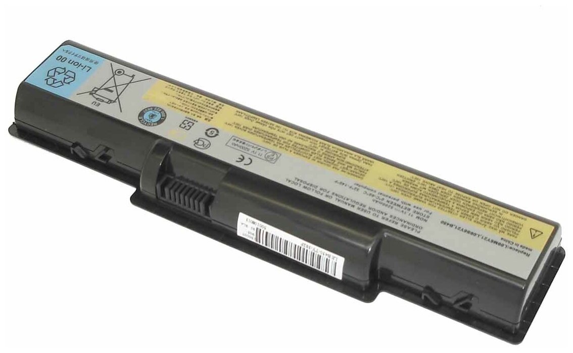 Аккумуляторная батарея для ноутбука Lenovo B450 (L09M6Y21) 5200 mAh OEM черная