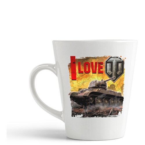 фото Кружка-латте coolpodarok "i love world of tanks2"