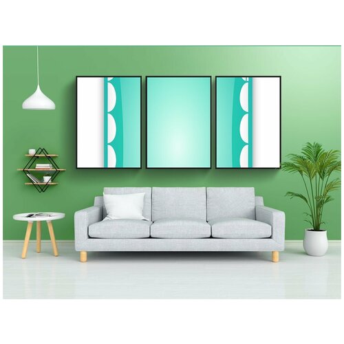 фото Набор модулных постеров для интерьера "автобус, машина, фургон" 60x90 см. в тубусе, без рамки lotsprints