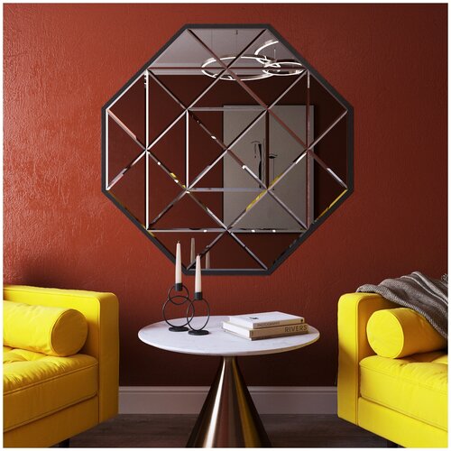 Зеркальная плитка Треугольник 300х300 с фацетом итана