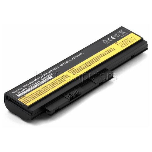 фото Аккумуляторная батарея для ноутбука lenovo 42t4940 10.8-11.1v (4400-5200mah) sino power