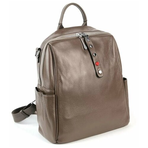 фото Женский кожаный рюкзак 2196 хаки (113003) fuzi house