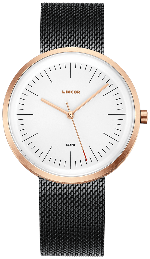 Наручные часы LINCOR, коричневый, черный