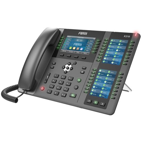 фото Fanvil x210 - ip-телефон, 3 дисплея, 20 sip линий, 116 dss клавиш