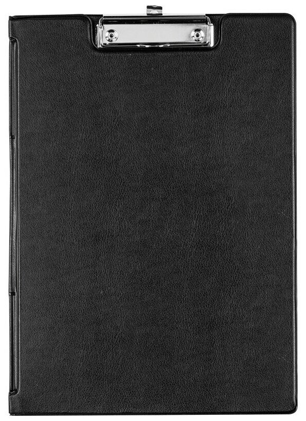 Папка-планшет с зажимом и крышкой Attache Selection A4 черная 12636