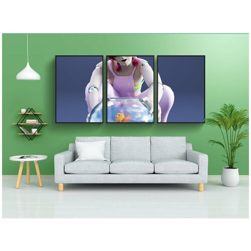 фото Набор модулных постеров для интерьера "аниме, манга, косплей" 60x90 см. в тубусе, без рамки lotsprints