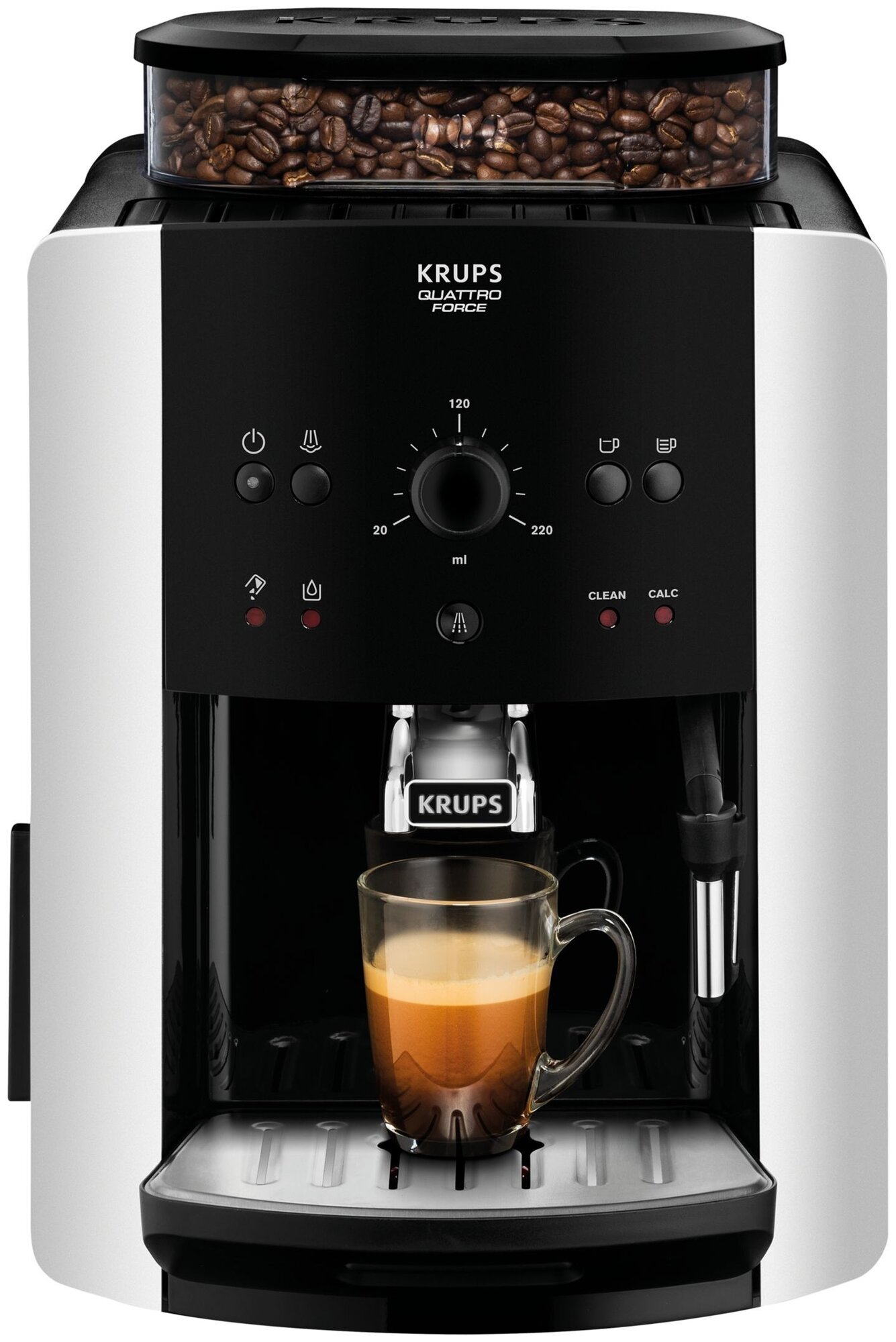 Кофемашина Krups EA8118 Arabica, черный/серебристый - фотография № 1