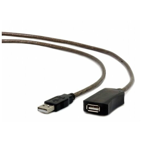 Кабель удлинитель USB 2.0 активный Cablexpert UAE-01-15M, AM/AF, 15м