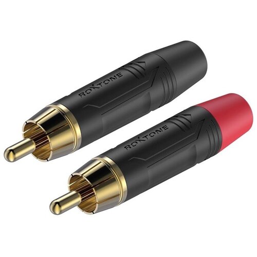 Разъем RCA (Комплект) Roxtone RF2C-BG (2шт.) разъем rca папа aeco arp 4055