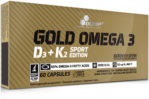 Фото Olimp Gold Omega 3 D3 + K2 Sport Edition 60 капсул