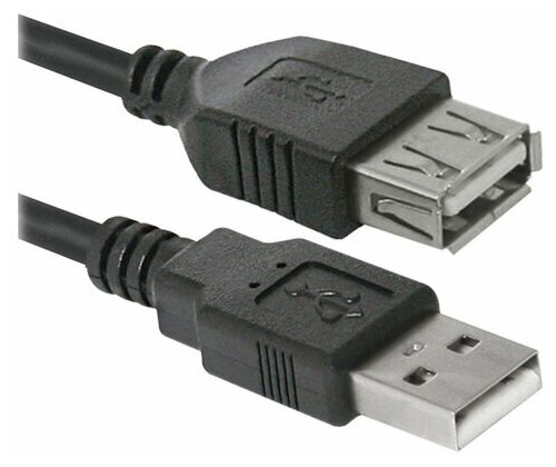 Кабель-удлинитель USB 2.0 1,8м DEFENDER, M-F, для подключения периферии, 87456