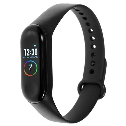 Фитнес-браслет LuazON LF-05 096 цветной дисплей пульсометр оповещения шагомер черный 111100₽