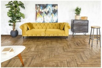 Кварц-виниловая плитка ПВХ Alpine Floor Expressive Vinyl Parquet Песчаная буря ECO10-4B (2 уп./2.976 м2)