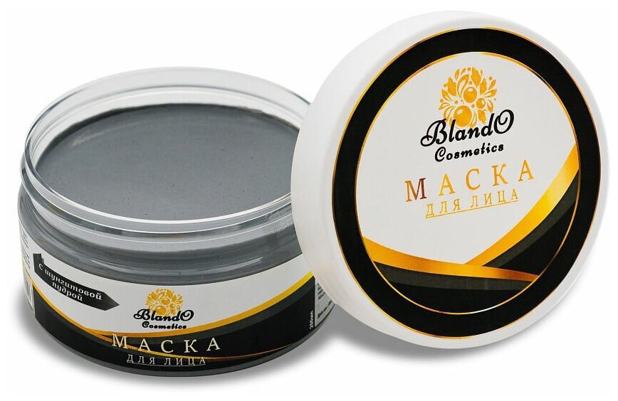 Blando Cosmetics / Маска для лица с шунгитовой пудрой, 200 мл