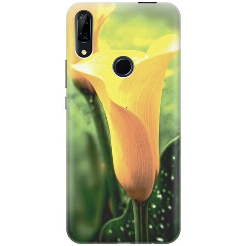 фото Силиконовый чехол на huawei p smart z / y9 prime (2019) / honor 9x / 9x premium / хуавей п смарт зет / у9 прайм (2019) / хонор 9х / 9х премиум с принтом "желтые каллы gosso
