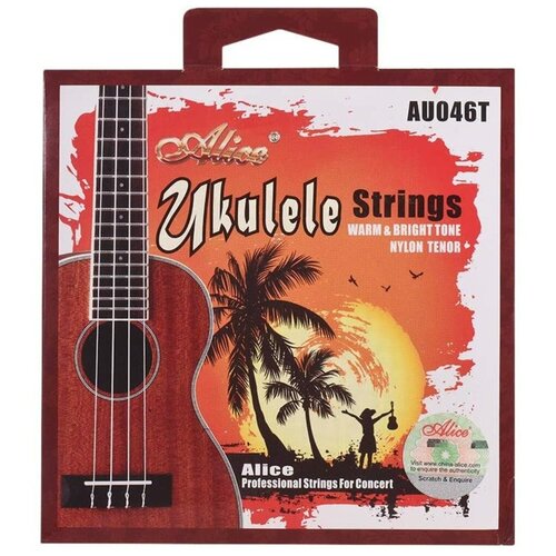 Струны для укулеле тенор Alice AU046-T duq303 комплект струн для укулеле тенор dunlop