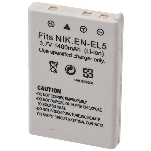 Аккумулятор EN-EL5 для Nikon Coolpix - 1600mAh 1400mah en el5 enel5 battery led dual usb charger for nikon coolpix p530 p520 p510 p100 p500 p5000 p5100 p6000 3700 4200