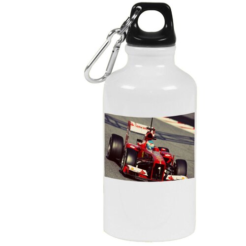 Бутылка с карабином CoolPodarok Формула 1 Ферари Алонсо