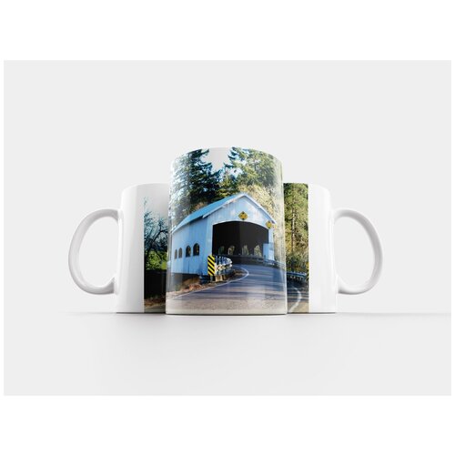 фото Кружка "крытый мост, строительство, мост" 320 мл lotsprints