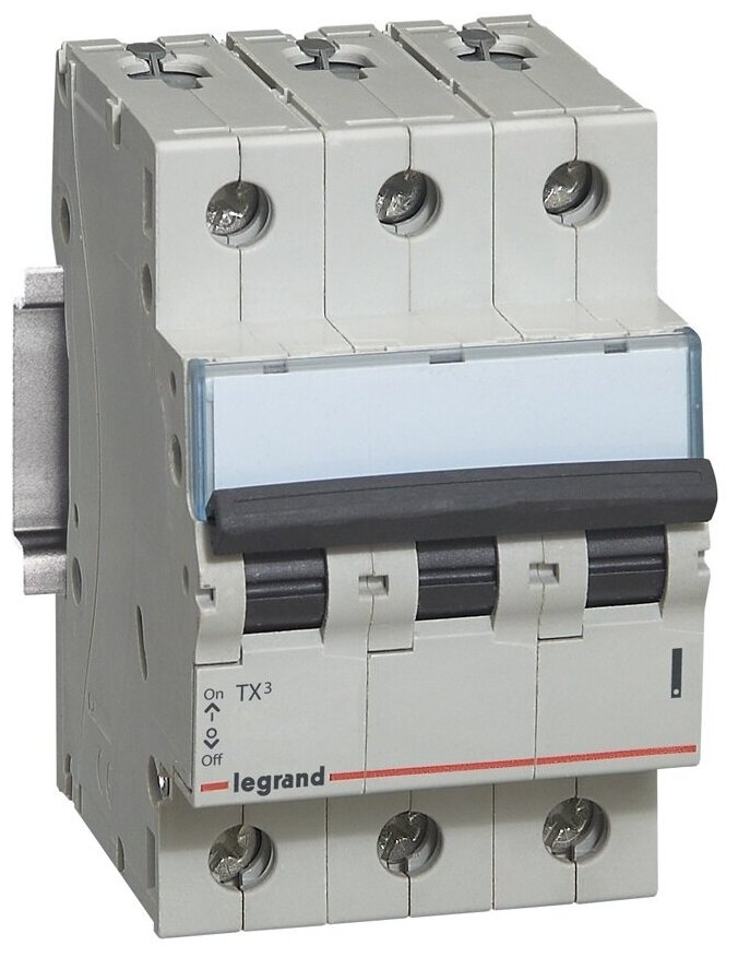 TX3 404002 Автоматический выключатель трехполюсный 25А (6 кА, B) Legrand - фото №5