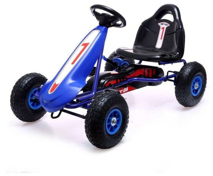 Веломобиль Racer, пневматические колеса, цвет синий 7167111 .