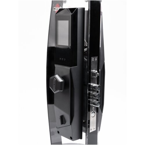 фото Умный биометрический дверной замок "mylock", открытие по распознаванию лица, распознаванию ладони, отпечатку пальца, набором кода, rf картой, механическим ключом, в мобильном приложении. видеозвонок