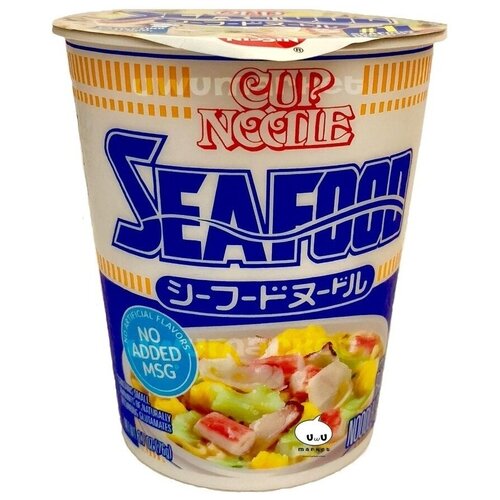 Лапша быстрого приготовления Nissin Cup Noodles Global Seafood / Кап Нудлс Глобал Морепродукты 64 г.