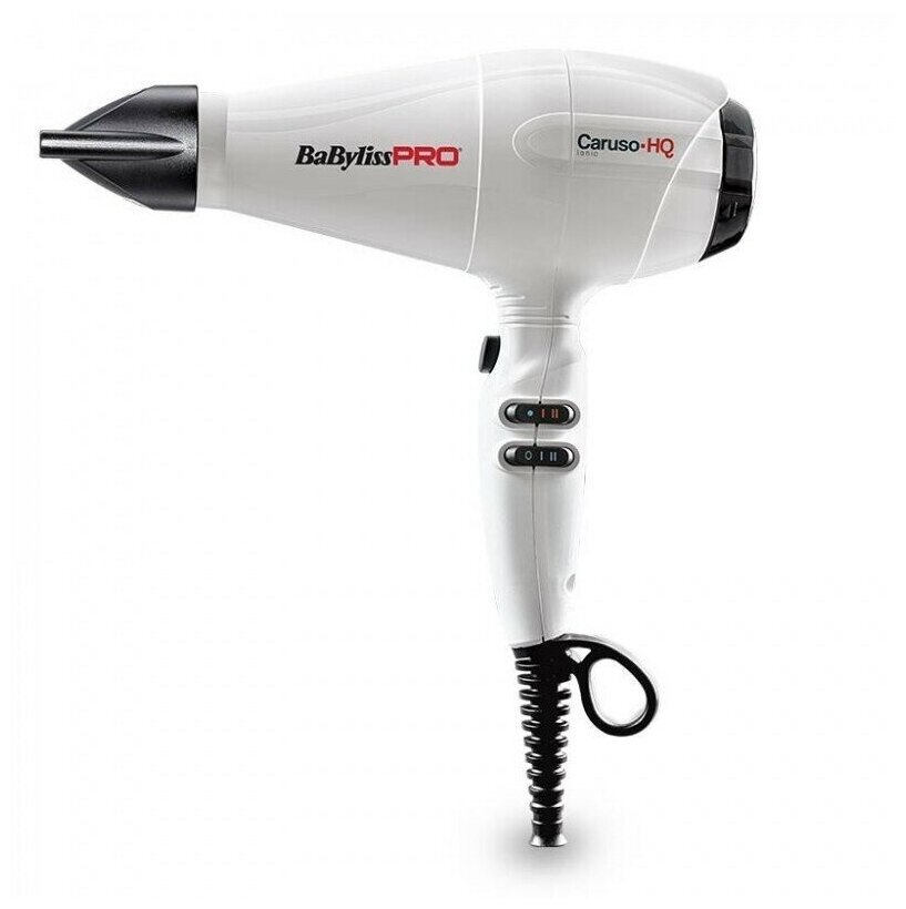 Фен BaByliss Pro CARUSO-HQ Ionic, 2400W, белый