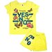 Комплект одежды  MUXSI для девочек, футболка и шорты, повседневный стиль, размер 28, желтый