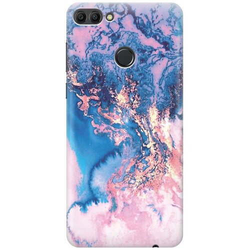 фото Gosso ультратонкий силиконовый чехол-накладка для huawei y9 (2018) с принтом "blue marble"