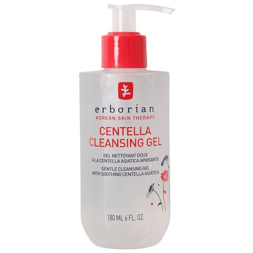 Erborian гель для очищения лица Centella cleansig gel, 180 мл масло для очищения лица erborian центелла 180 мл