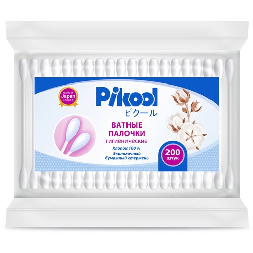 Ватные палочки гигиенические Пикул пакет x100