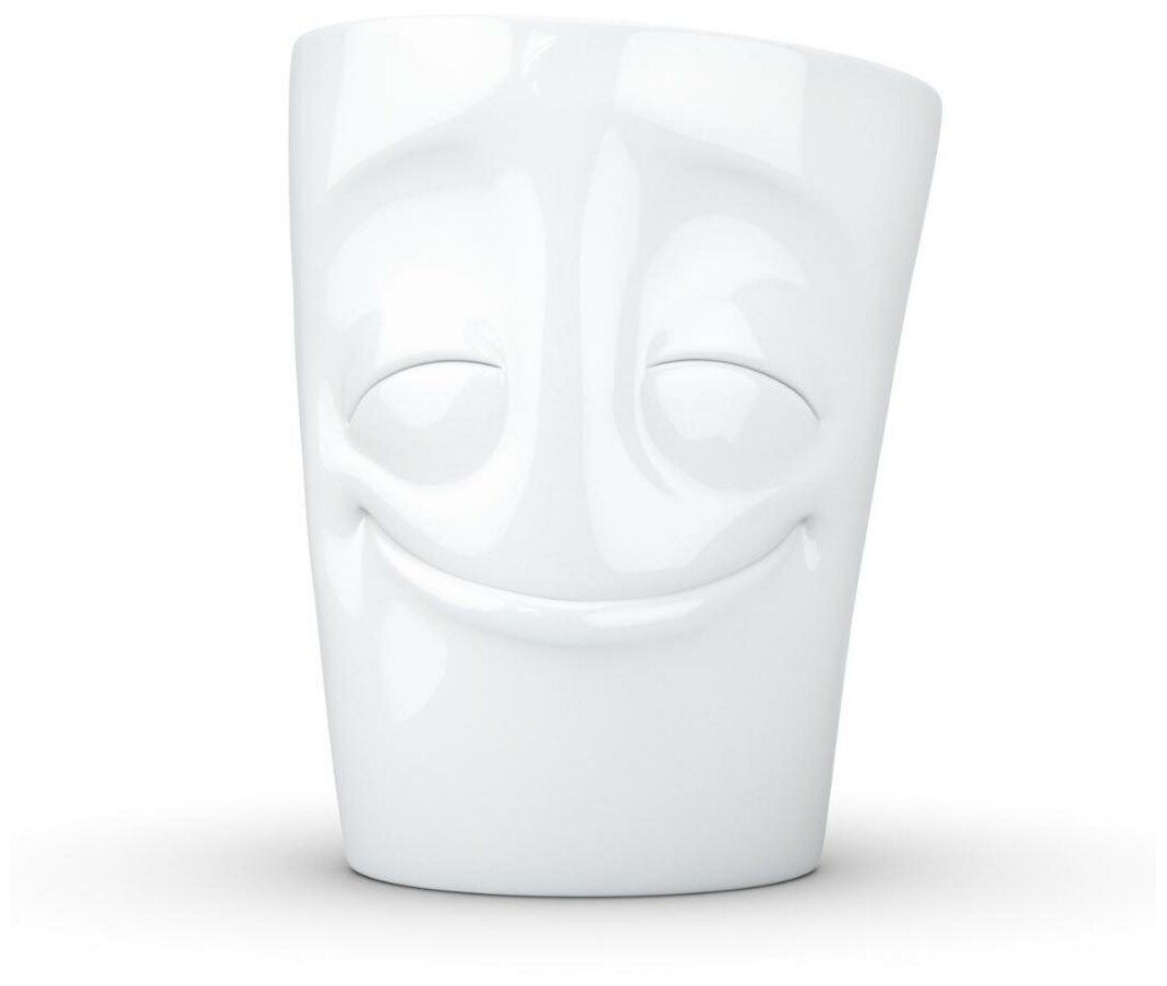 фото Кружка Tassen "Довольная" 350 мл, твердый фарфор, серия посуды с мимикой