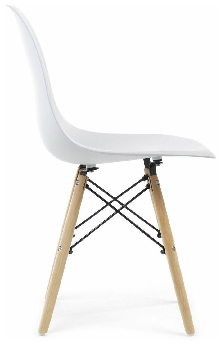 Комплект кухонных стульев для дома CH 20, 4 шт, пластик белый - фотография № 4