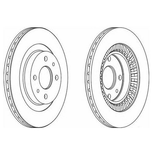 фото Тормозной диск передний ferodo ddf1147