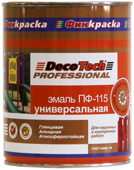 Эмаль универсальная глянцевая DecoTech ПФ-115 RAL-5005 , 2,8 кг