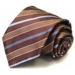 Стильный коричневый галстук Moschino 35801 - изображение