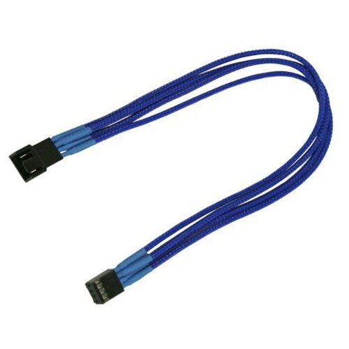 аксессуар удлинитель nanoxia 4 pin pwm 30cm blue white nxpwv3ebw Аксессуар Удлинитель Nanoxia 4-pin PWM 30cm Blue NXPWV3EB