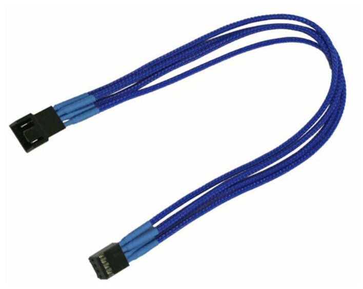 Удлинитель Nanoxia 4-pin PWM 30cm Blue Nxpwv3eb .