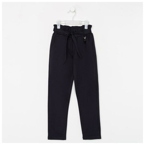 Msk-Bear Школьные брюки для девочки, цвет синий, рост 104 см